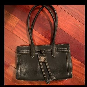 Dooney & Bourke mini East/West leather tassel tote